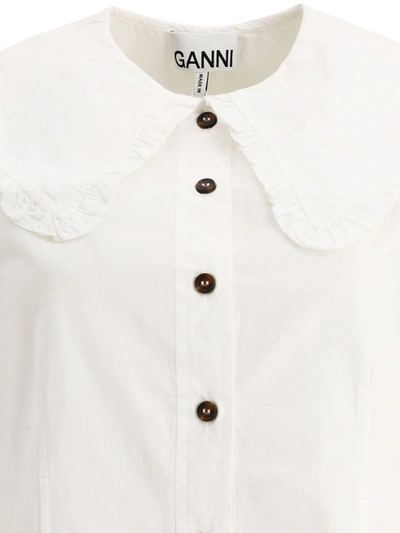 Shop Ganni Poplin Blouse