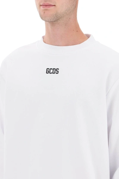 Shop Gcds Crew Neck Sweatshirt With Logo Print