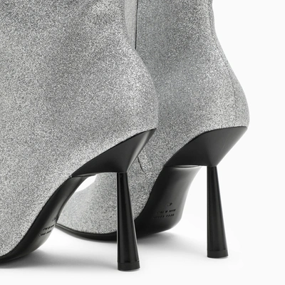 Shop Gia Borghini High Silver Ankle Boot