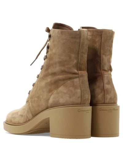 Shop Gianvito Rossi Foster Lace Up Boots