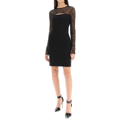 Shop Givenchy 4 G Plumetis Dress