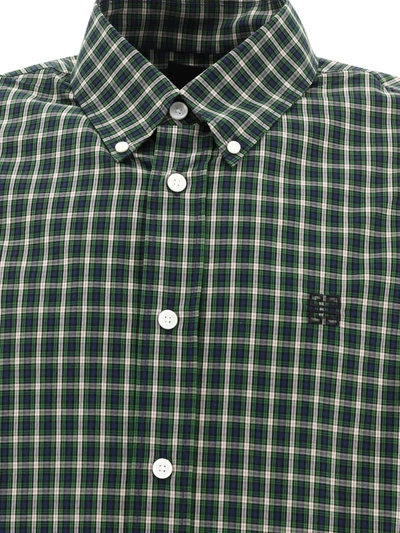 Shop Givenchy Checked Shirt In Poplin