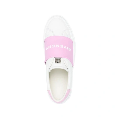 Shop Givenchy Logo Leather Sneakers