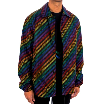 Shop Givenchy Rainbow Chain Nylon Jacket