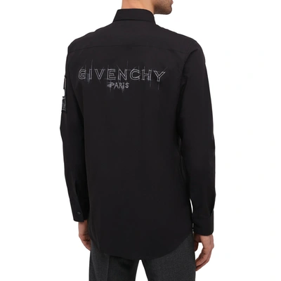 Shop Givenchy Patch Logo Shirt