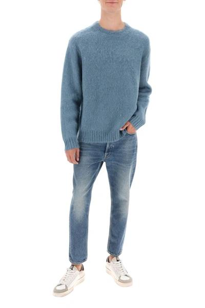 Shop Golden Goose 'devis' Brushed Mohair And Wool Sweater