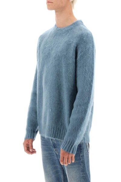 Shop Golden Goose 'devis' Brushed Mohair And Wool Sweater