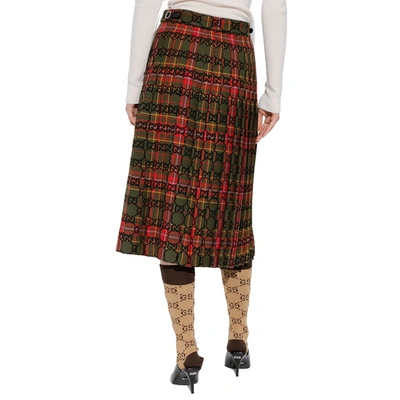 Shop Gucci Gg Wool Skirt