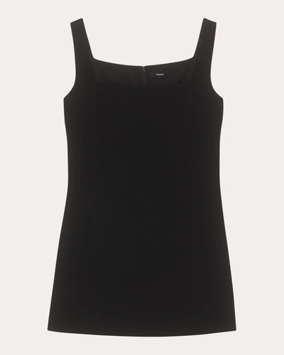 Shop Theory Women's Admiral Crepe Mini Shift Dress In Black