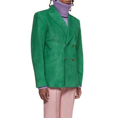Shop Gucci Suede Jacket