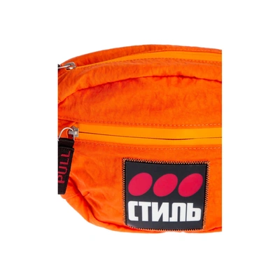 Shop Heron Preston Cyrillic Script Logo Belt Bag