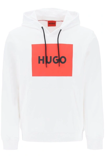 Shop Hugo Logo Box Hoodie