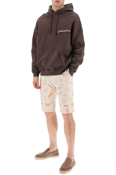 Shop Jacquemus All Over Logo Lettering Shorts