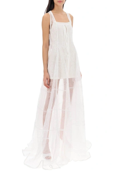 Shop Jacquemus La Robe Dentelle Maxi Sequined Dress