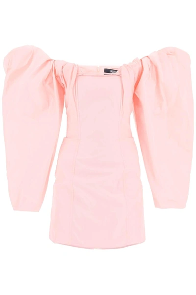 Shop Jacquemus La Robe Taffetas Mini Dress