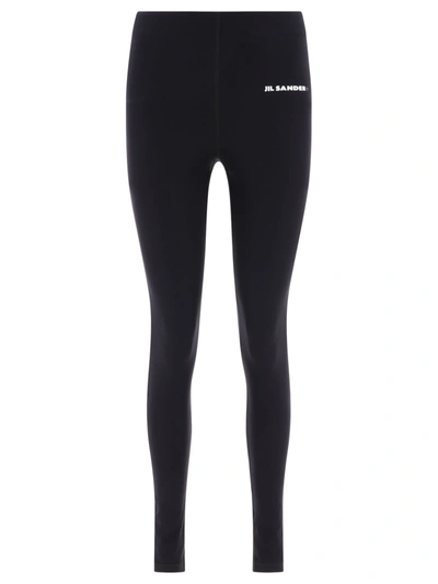 Shop Jil Sander Logo Print Leggings