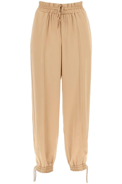 Shop Jil Sander Satin Drawstring Pants