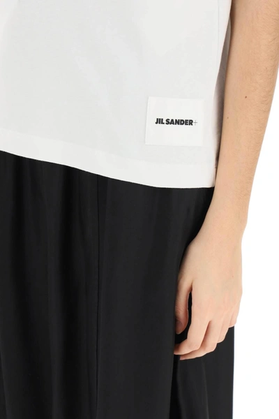 Shop Jil Sander Tri Pack T Shirt With Logo Patch