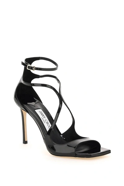 Shop Jimmy Choo Patent Leather Azia 95 Sandals