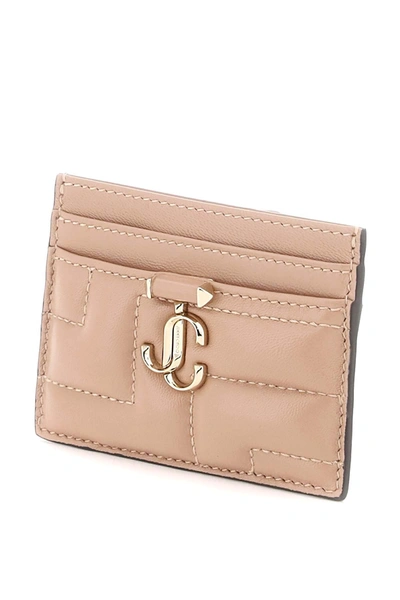 Shop Jimmy Choo Quilted Nappa Leather Card Holder