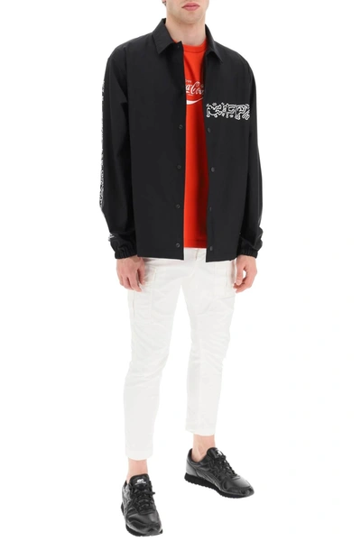 Shop Junya Watanabe Keith Haring Overshirt Jacket