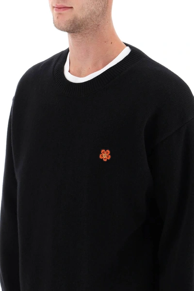 Shop Kenzo Sweater With Boke Flower Patch