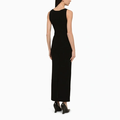 Shop Khaite Black Evelyn Long Dress