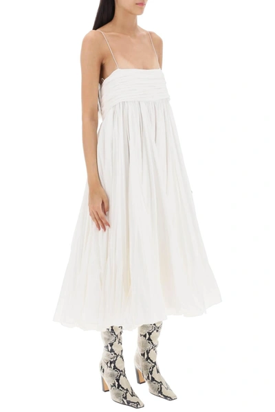 Shop Khaite Lally Cotton Midi Dress