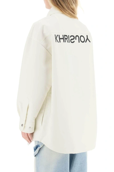 Shop Khrisjoy Oversized Boyfriend Shirt Jacket