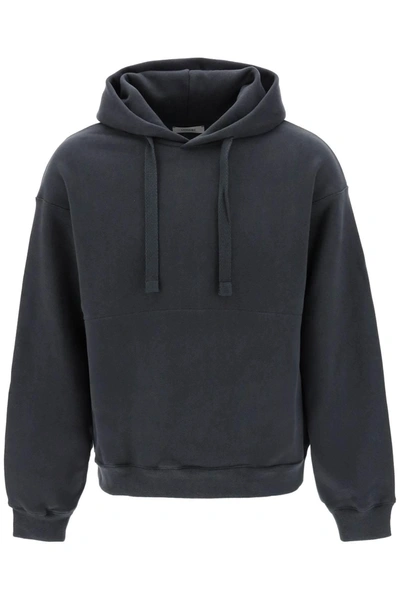 Shop Lemaire Hoodie In Fleece Back Cotton