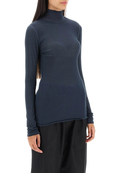 Shop Lemaire Seamless Silk Turtleneck Sweater