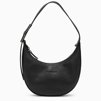 Shop Longchamp Blck Small Roseau Essential S Bag