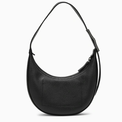 Shop Longchamp Blck Small Roseau Essential S Bag