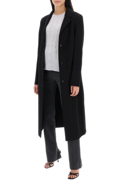 Shop Loulou Studio Mill Long Coat In Wool And Cashmere