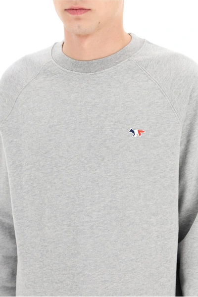 Shop Maison Kitsuné Maison Kitsune Tricolor Fox Patch Sweatshirt