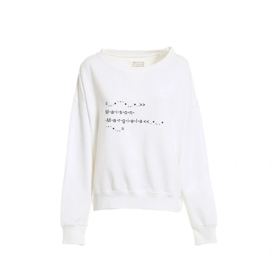 Shop Maison Margiela Logo Sweatshirt