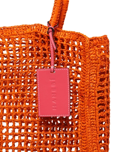 Shop Manebi Raffia Net Handbag