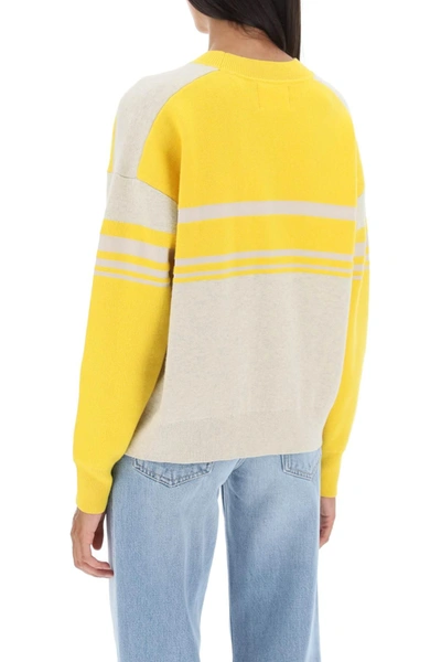 Shop Marant Etoile Isabel  'callie' Jacquard Logo Sweater