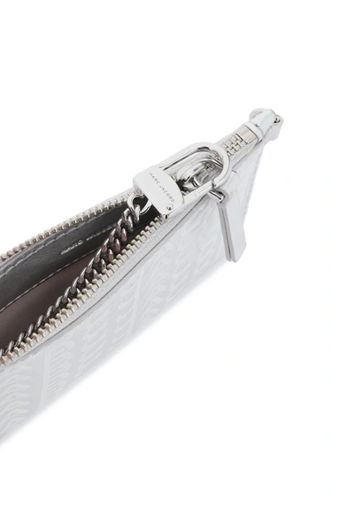 Shop Marc Jacobs The Metallic Top Zip Wristlet Wallet