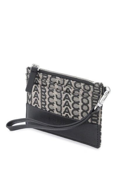 Shop Marc Jacobs The Monogram Top Zip Wristlet Wallet