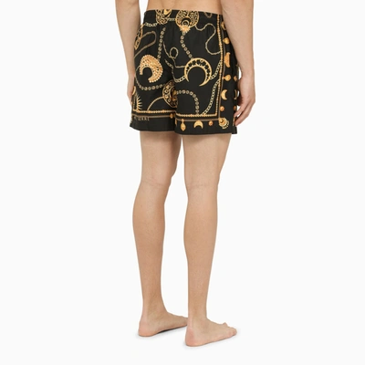 Shop Marine Serre Printed Beach Boxers Made Of Recycled Nylon