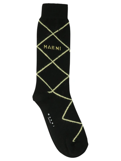 Shop Marni Hypnotic Check Socks