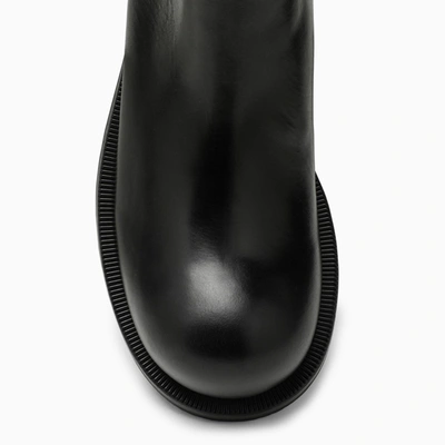 Shop Martine Rose Black Leather Low Boot