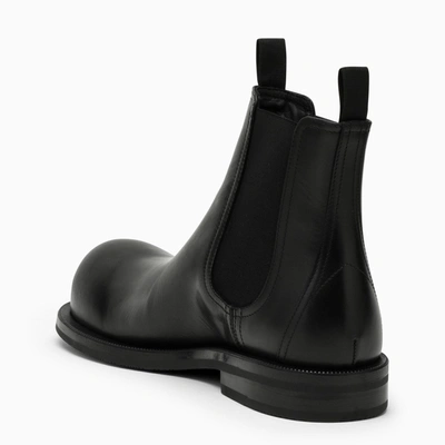 Shop Martine Rose Black Leather Low Boot