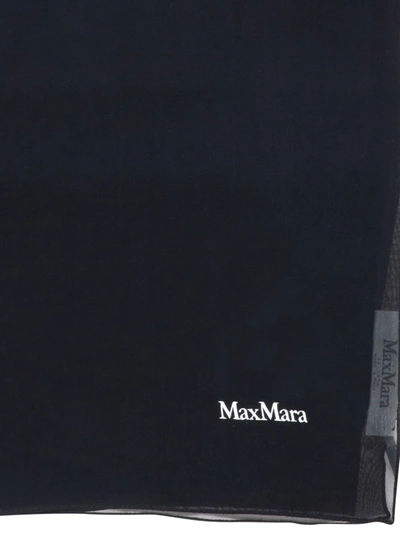 Shop Max Mara Saleunito Logo Stole