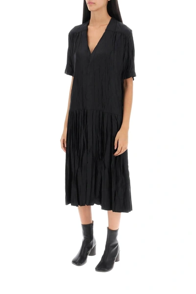 Shop Mm6 Maison Margiela Jacquard Shirt Dress