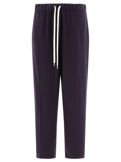 Shop Mm6 Maison Margiela Sport Trousers With Contrasting Drawstring