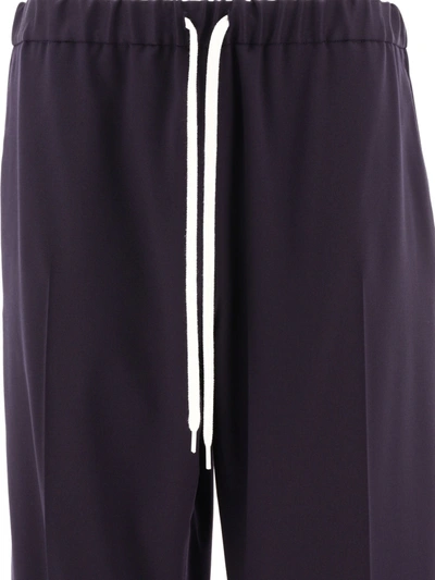 Shop Mm6 Maison Margiela Sport Trousers With Contrasting Drawstring