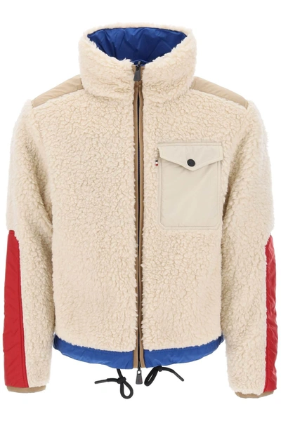 Shop Moncler Grenoble Reversible Jacket In Sherpa Fleece And Nylon