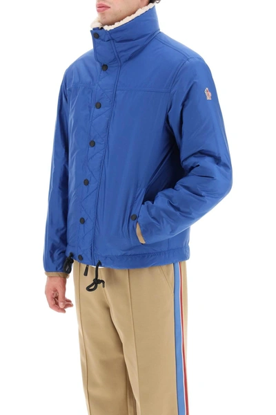 Shop Moncler Grenoble Reversible Jacket In Sherpa Fleece And Nylon